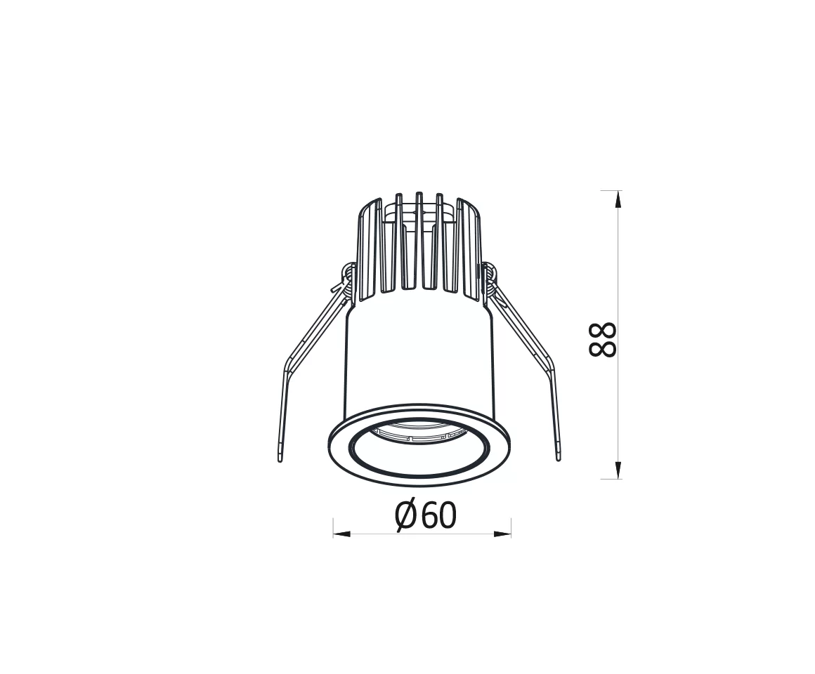 ADL SR Downlight Dimensions