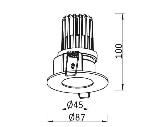ADL C Downlight Dimensions