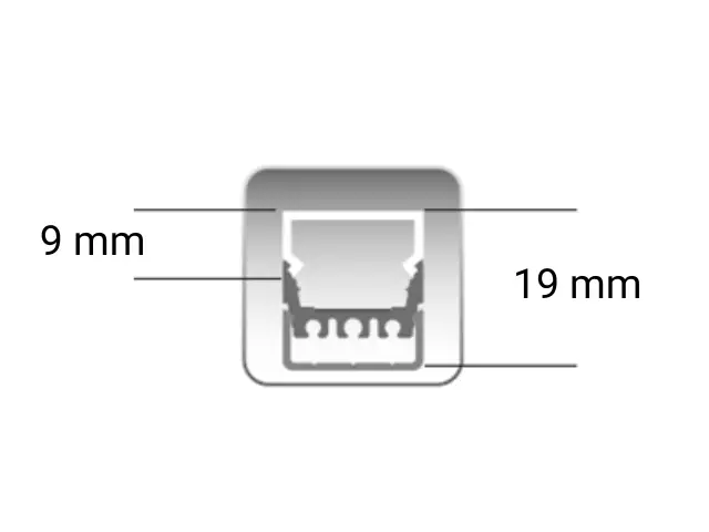 Indoor Luminaire AP02 RGBW Series Dimensions