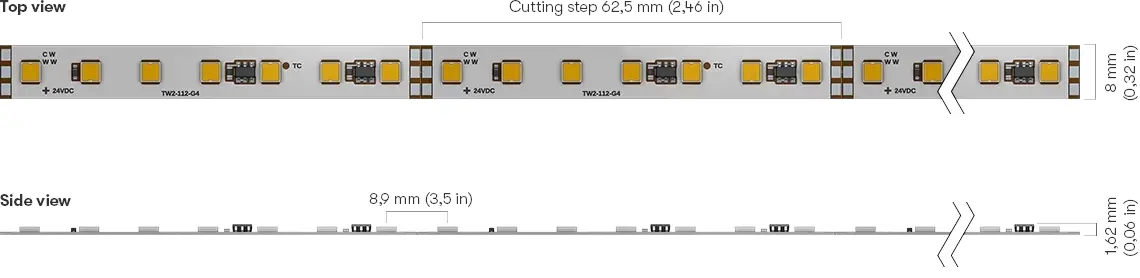 Pro 100 TW Series Dimensions