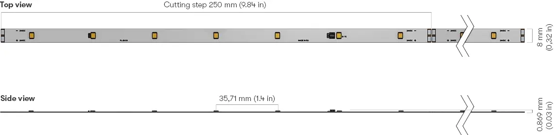 Pro 20 Single Colour Series Dimensions