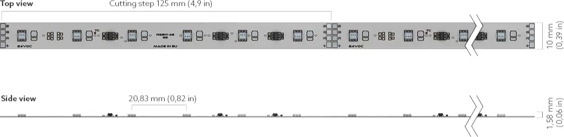 Outdoor Pro 50 RGB Series Dimensions