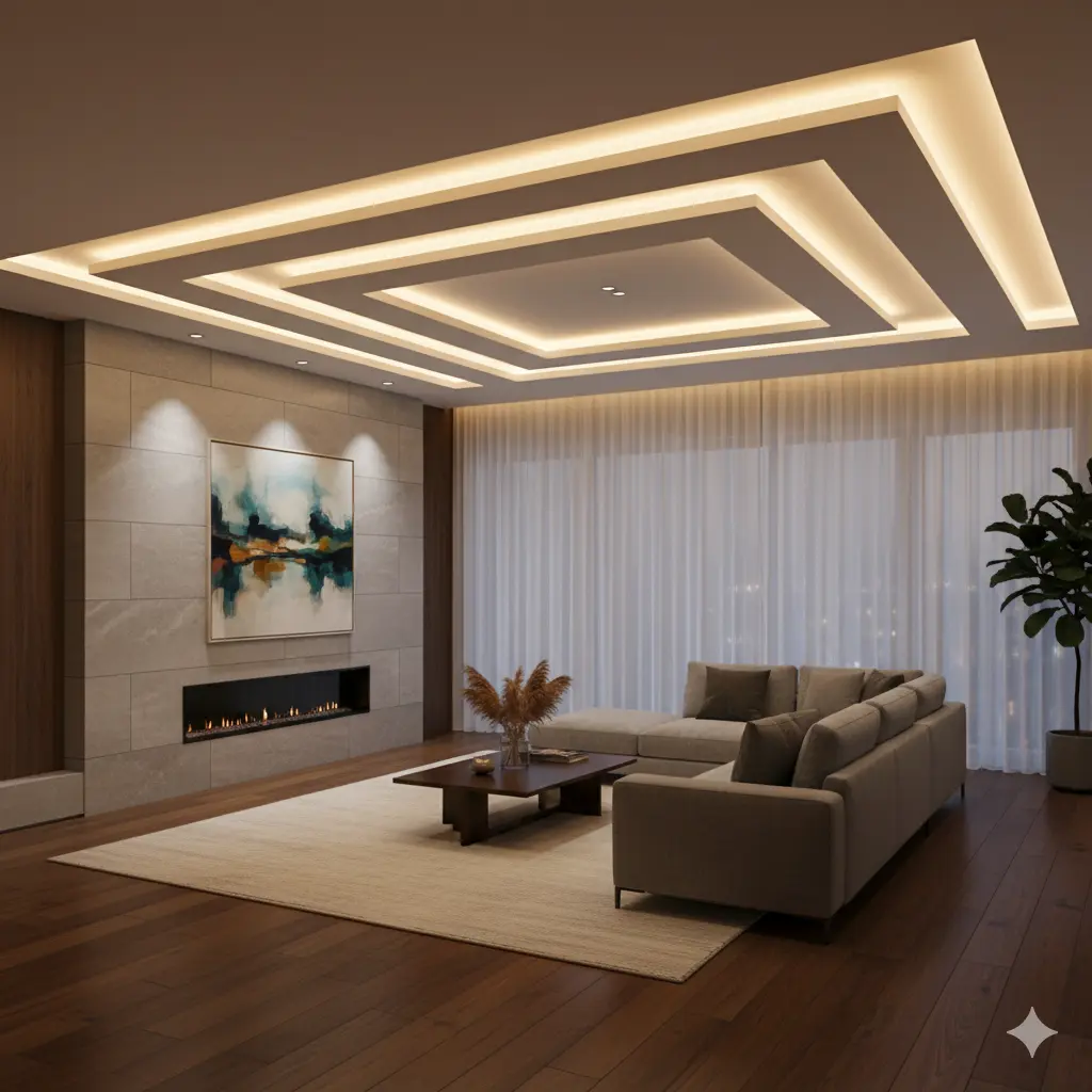 Soft, even LED lighting around a bathroom mirror for grooming