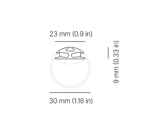 Indoor Luminaire A006 Single Colour Series Dimensions