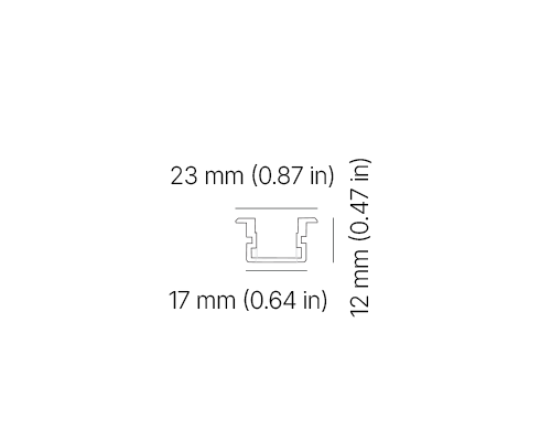 Indoor Luminaire A008 Single Colour Series Dimensions