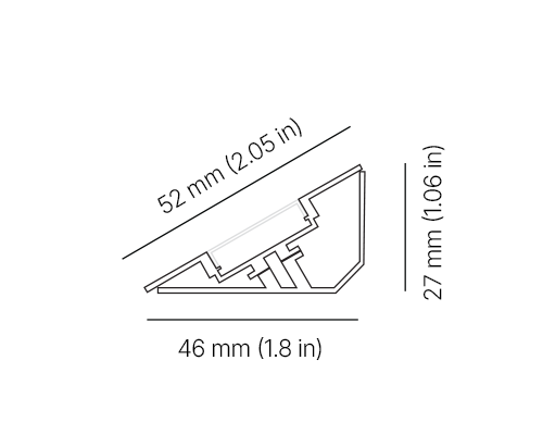 Indoor Luminaire A011 RGBW Series Dimensions