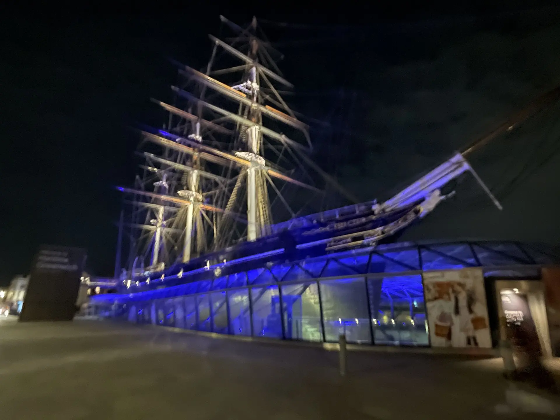 Architectural LED linear lighting at Cutty Sark Royal Museums Greenwich