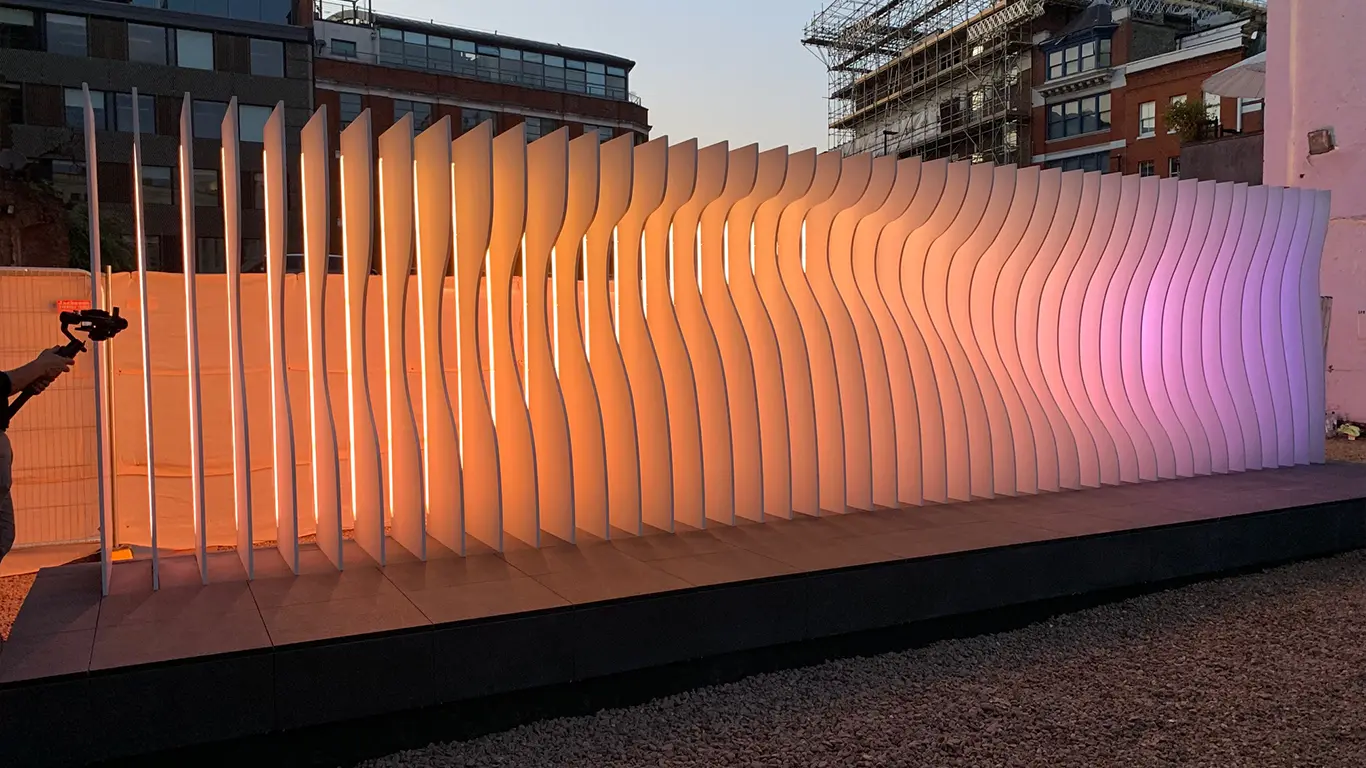 Pareidolia bespoke lighting installation at Clerkenwell Design Week