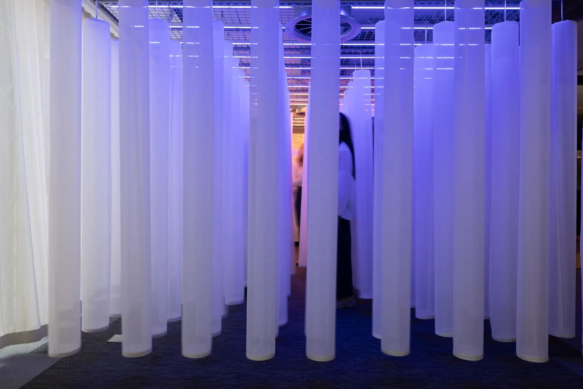Bespoke lighting installation for Lumen Drift Clerkenwell Design Week 2025