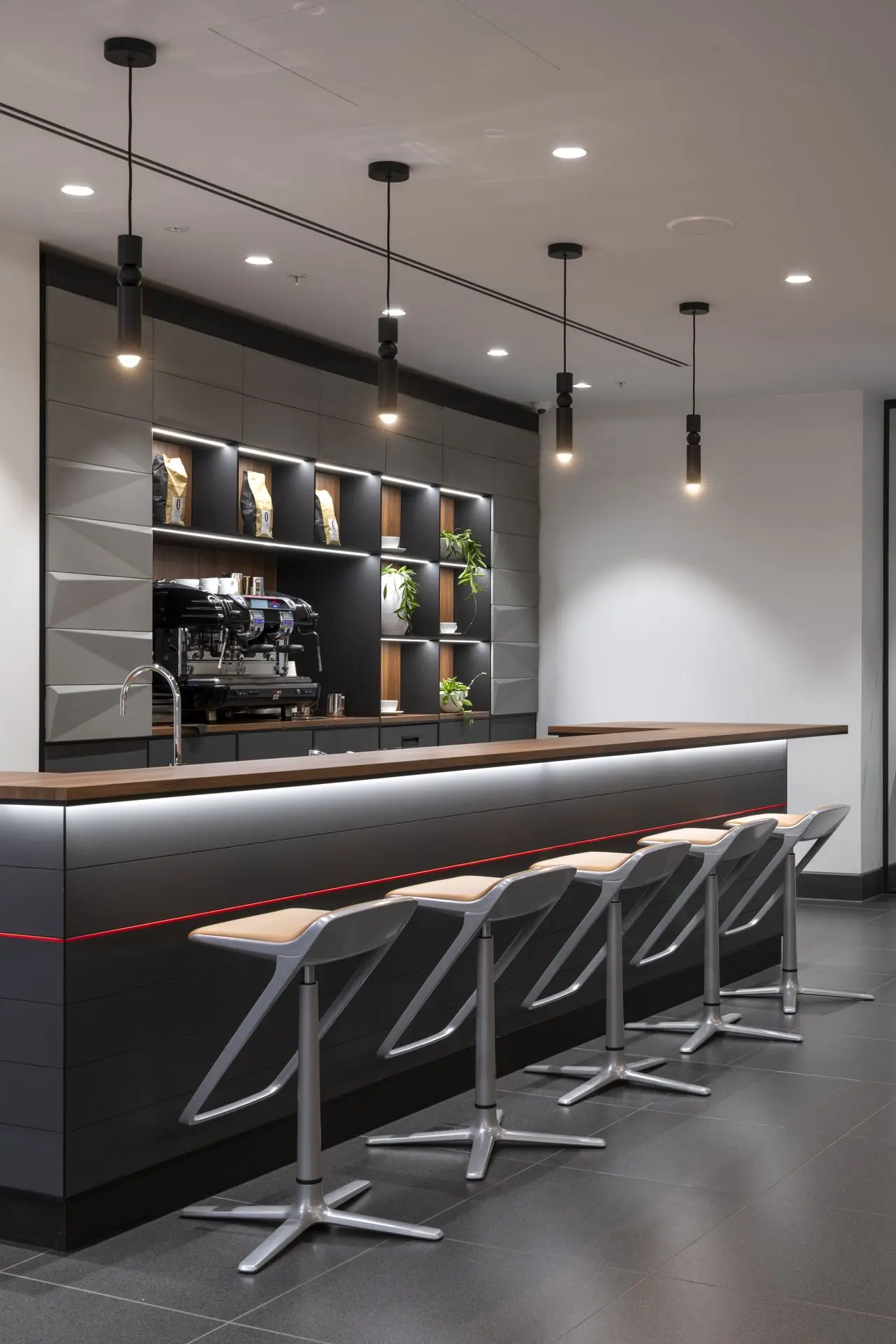 Porsche Centre Mayfair Hospitality Bar Joinery