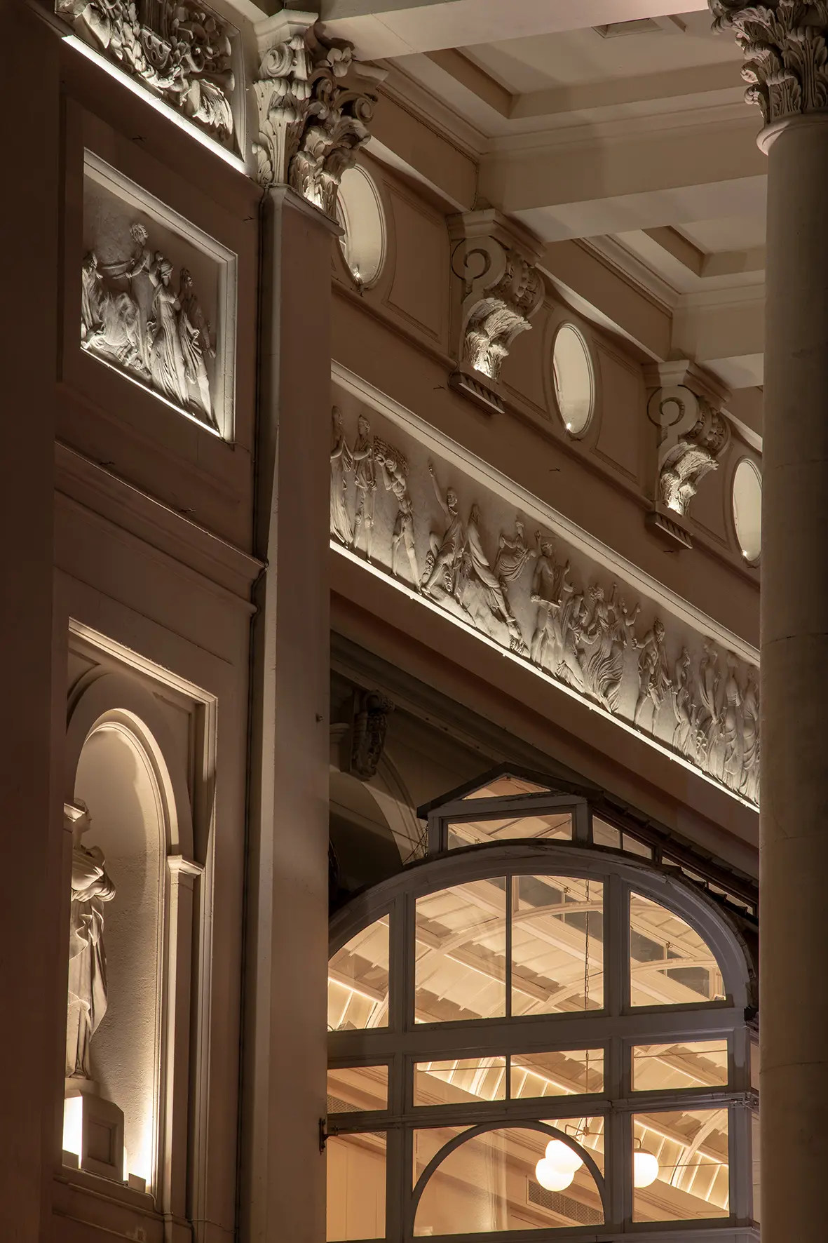 Royal Opera House Facade and Ironwork Detail